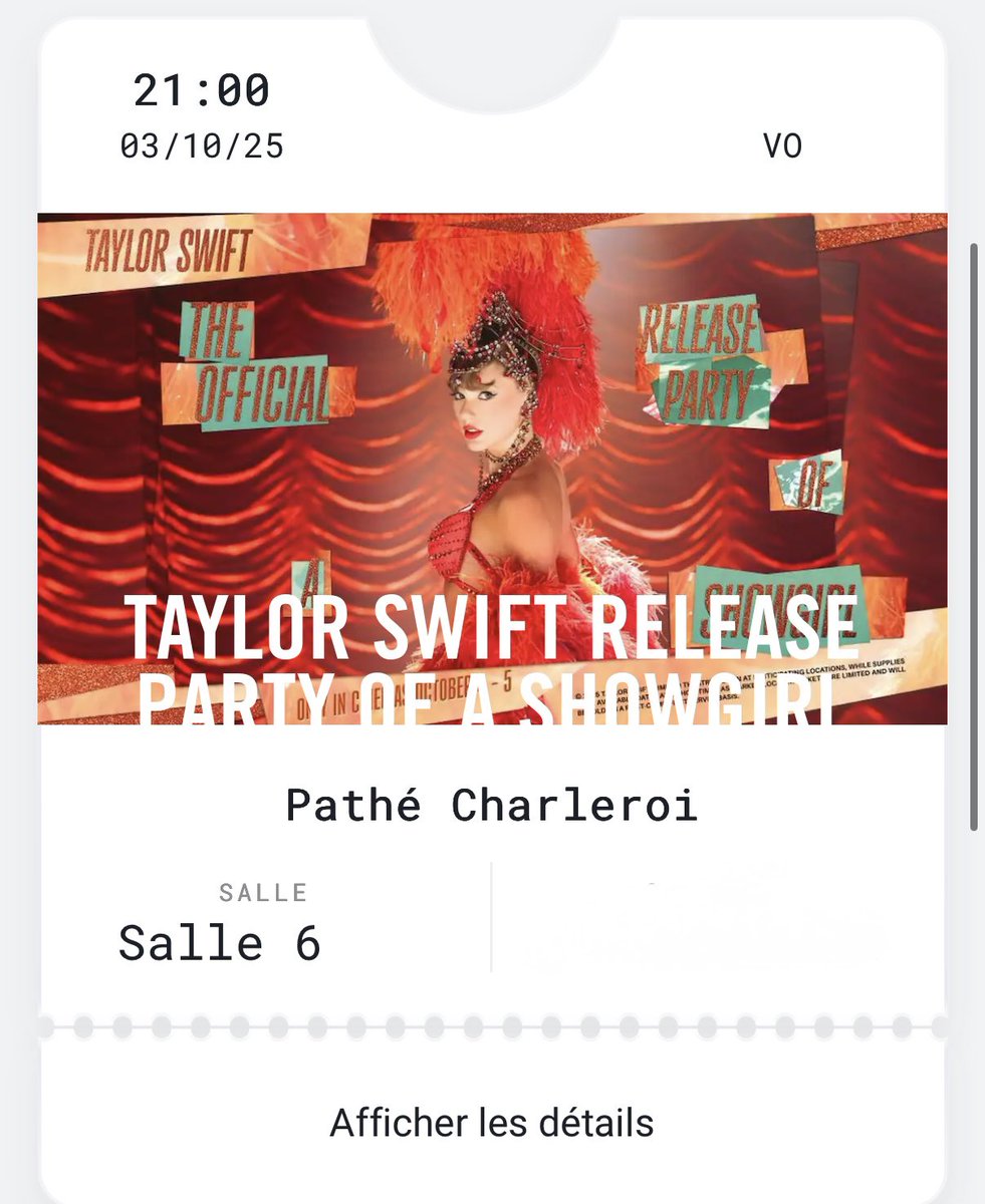 show_girl13's tweet image. After the Eras Tour movies 🎬, after Paris night 2🌟… next chapter with my girls @CVirginie4 @repswiftversion : Taylor’s release party in Charleroi on October 3 ✨ #Swiftie #TSTheLifeOfAShowGirl
@taylorswift13 @taylornation13