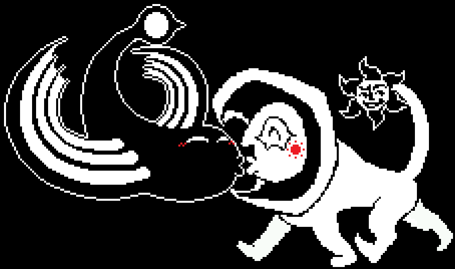 BallGameLvr1997's tweet photo. #Undertale Battle Sprite accurate #RainAndShine Kiss. https://t.co/JU9ahQ0QJD