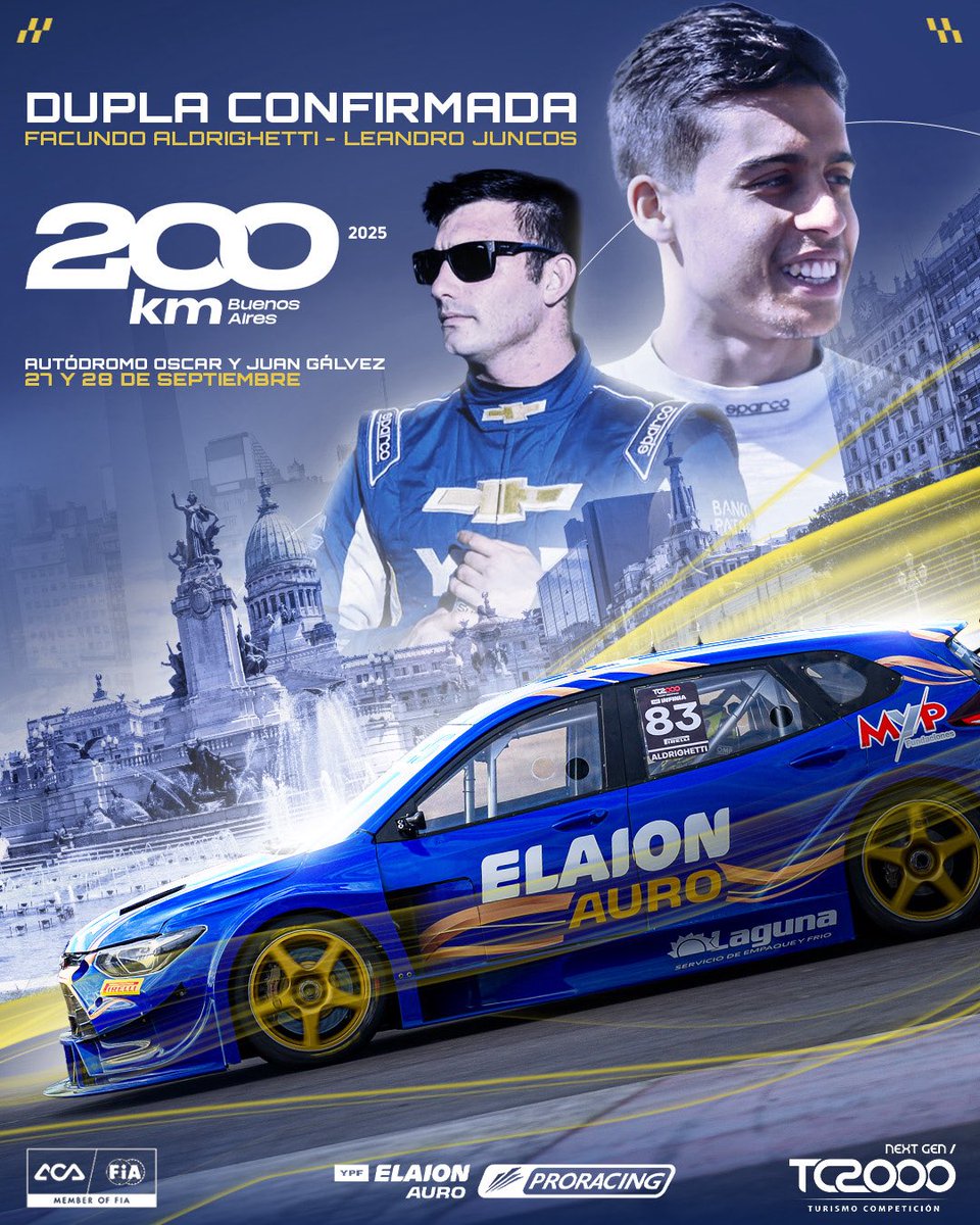 Vamos a formar parte de los 200km de Buenos Aires 💪🏼🇦🇷

Este fin de semana voy a estar corriendo en el mítico autódromo Oscar y Juan Gálvez como invitado de @facualdrighetti, es un orgullo enorme poder correr en casa y compartir esta experiencia única. 

¡Vamos por todo! 👊🏼🔵