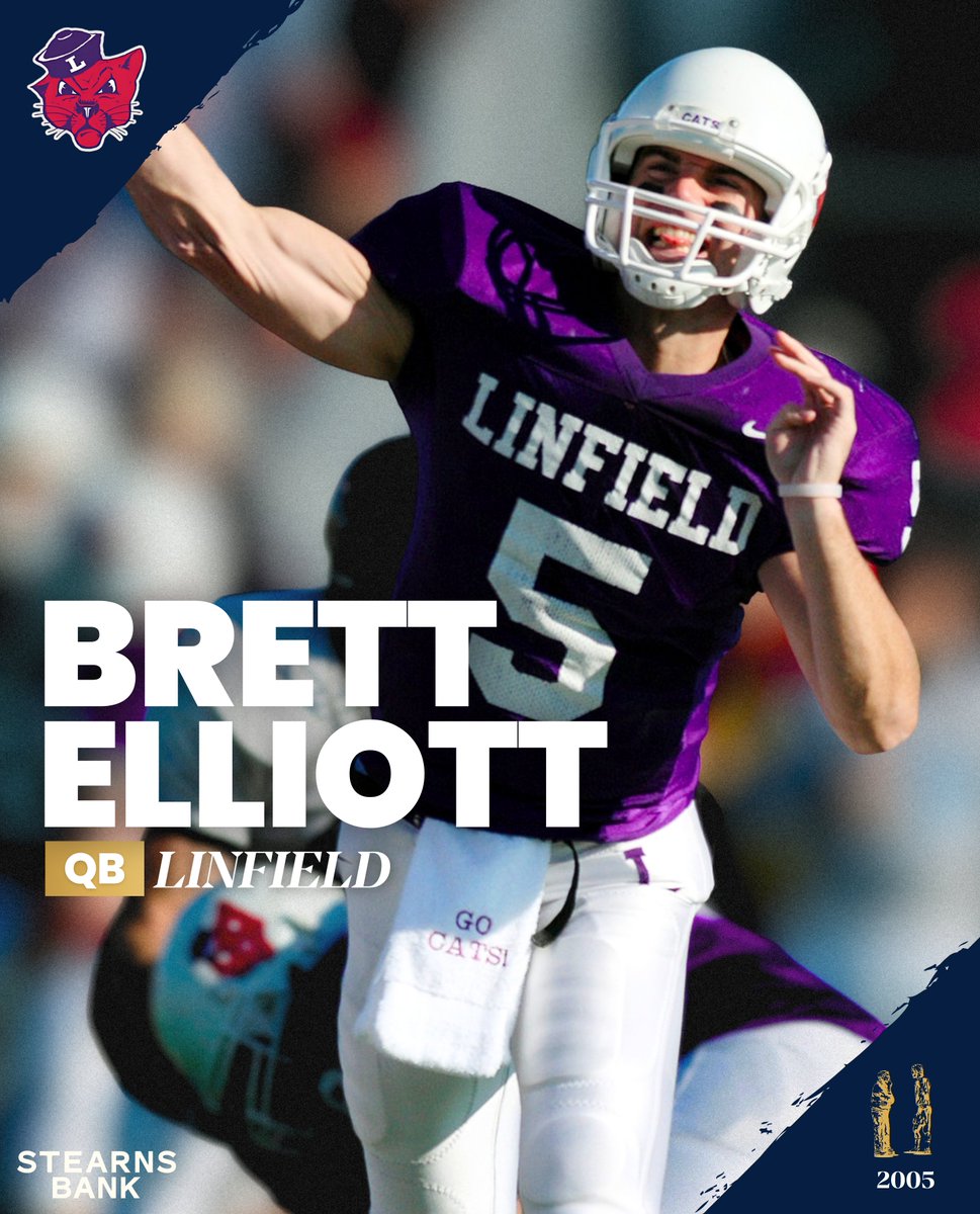 GagliardiTrophy's tweet image. Brett Elliott threw for 8,614 yards and 110 touchdowns to lead @LinfieldFB to a 23-1 record in two seasons, which included the 2004 national title. Now, the 2005 winner of the Gagliardi Trophy is 3-0 in his first year as the head coach for @LCPiosFB!

#GagliardiTrophy | #d3fb