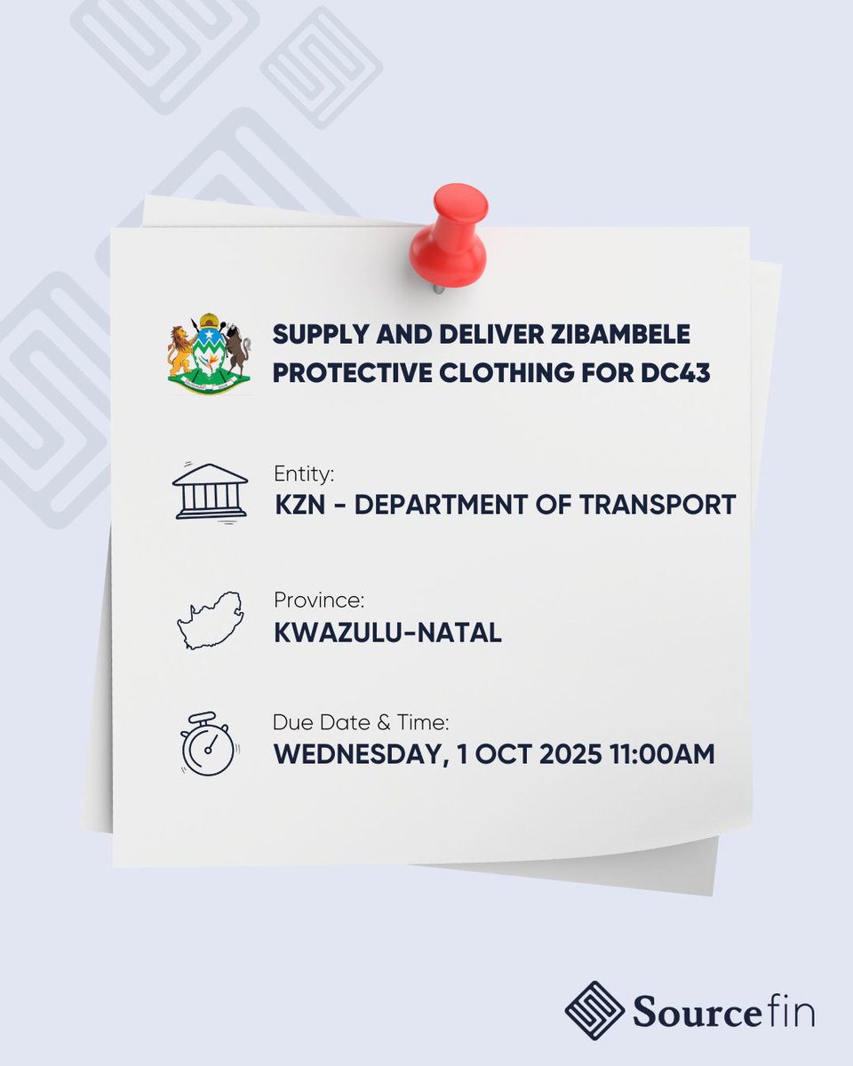 sourcefin_'s tweet image. Open Tender Tuesday 

Here are this week’s open tenders ready for you to pursue:
👉 eu1.hubs.ly/H0ngwxd0

#TenderTuesday #ImpactMatters #EnablingGrowth #Sourcefin