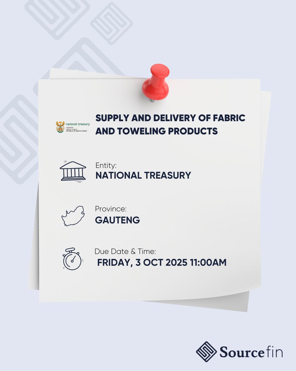 sourcefin_'s tweet image. Open Tender Tuesday 

Here are this week’s open tenders ready for you to pursue:
👉 eu1.hubs.ly/H0ngwxd0

#TenderTuesday #ImpactMatters #EnablingGrowth #Sourcefin