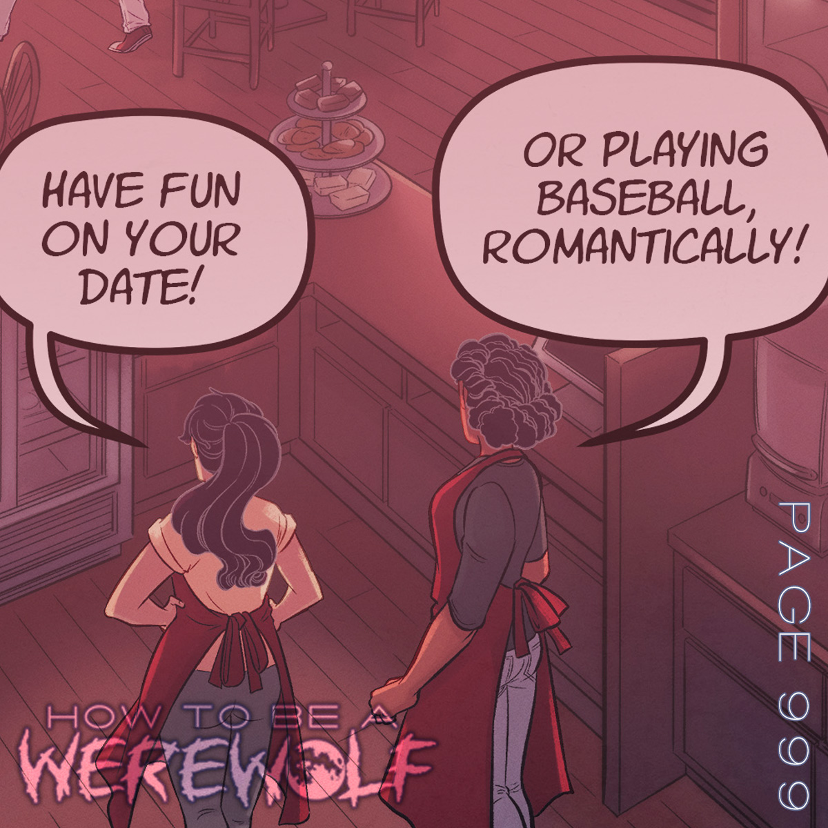 New page! howtobeawerewolf.com Elias is rushing out the door and tomorrow is page 1000! Hell yeah!