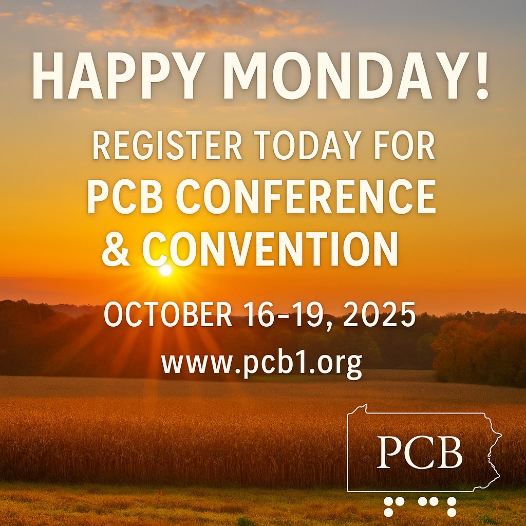 pcb_advocate's tweet image. 🌞 Happy Monday! Start your week by registering for the PCB Conference &amp;amp; Convention 🎉

📅 Oct 16–19, 2025 | Free &amp;amp; Virtual
👉 pcb1.org

#PCBProud #PCBConference #Accessibility
