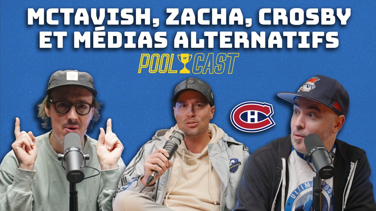 LE POOLCAST EST DE RETOUR!
Pour le premier épisode de cette deuxième saison, <a href="/MaximeTruman/">Maxime Truman</a> de <a href="/DLCoulisses/">DansLesCoulisses</a> est venu nous voir <a href="/PascalCameron/">Pascal Cameron</a> et moi en studio. On a jasé des nombreuses rumeurs de transaction entourant le Canadien, de Joshua Roy, de Sidney Crosby, des médias