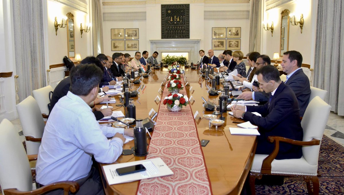 Le Secrétaire aux Affaires étrangères <a href="/VikramMisri/">Vikram Misri</a> et le Secrétaire général <a href="/amdescotes/">Anne-Marie Descôtes</a> ont coprésidé la 2ᵉ réunion du Special Task Force Inde–France sur l’énergie nucléaire civile à New Delhi, le 22 septembre 2025.

Les deux parties ont examiné les progrès réalisés sur les