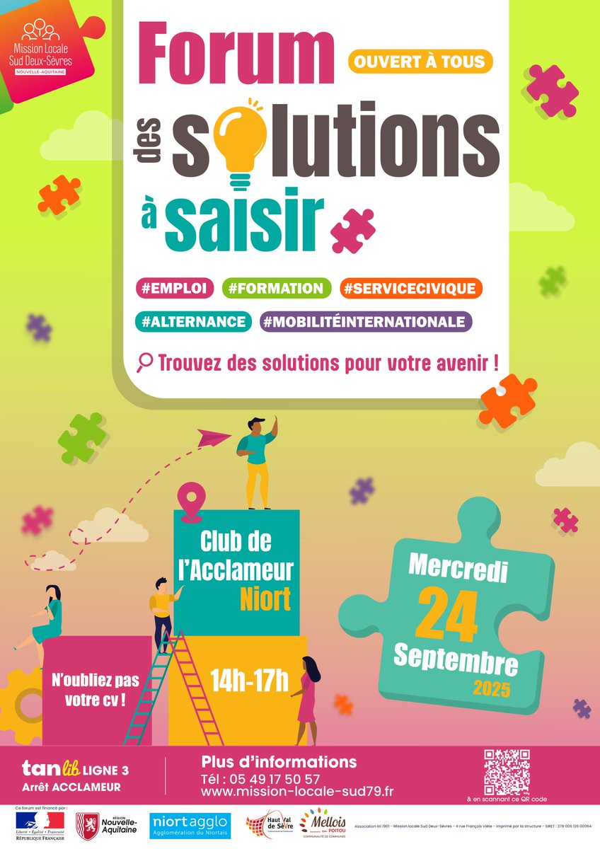 Demain, profitez du Forum des Solutions à Saisir au Club de L'Acclameur !

📅 Mercredi 24 septembre 2025 de 14h à 17h
✅ Gratuit, sans inscription et ouvert à tous