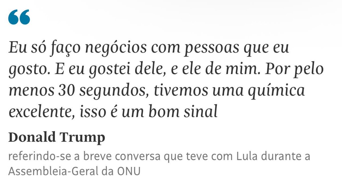 Reza, netinho! Reza muito, porque se o Lulinha conversar com o Trump teu coro vai salgar.