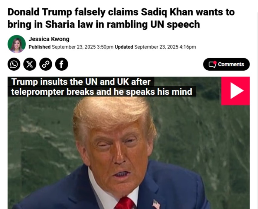 The US Ambassador should be summoned and challenged over Trump’s rampant Islamophobia.

Trump continually spreads lies. In London, we celebrate our diversity and reject racists and bigots. London is the greatest city in the world in huge part due to <a href="/SadiqKhan/">Sadiq Khan</a>'s leadership.