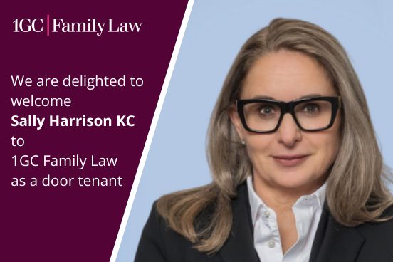 We are delighted to announce that Sally Harrison KC, who is a tenant at St John's Buildings (<a href="/SJBnews/">St John's Buildings</a>) has joined <a href="/1GCFamilyLaw/">1GC Family Law</a> as a door tenant.