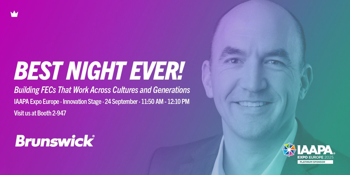 Transform your venue into a destination for all ages with Duckpin Social, Spark Immersive Bowling, modular lane formats, and multilingual Sync interfaces. Join our session at <a href="/IAAPAEMEA/">IAAPA EMEA</a> with our own Scott Meier to learn how to maximize ROI!👉 facebook.com/events/1281158…