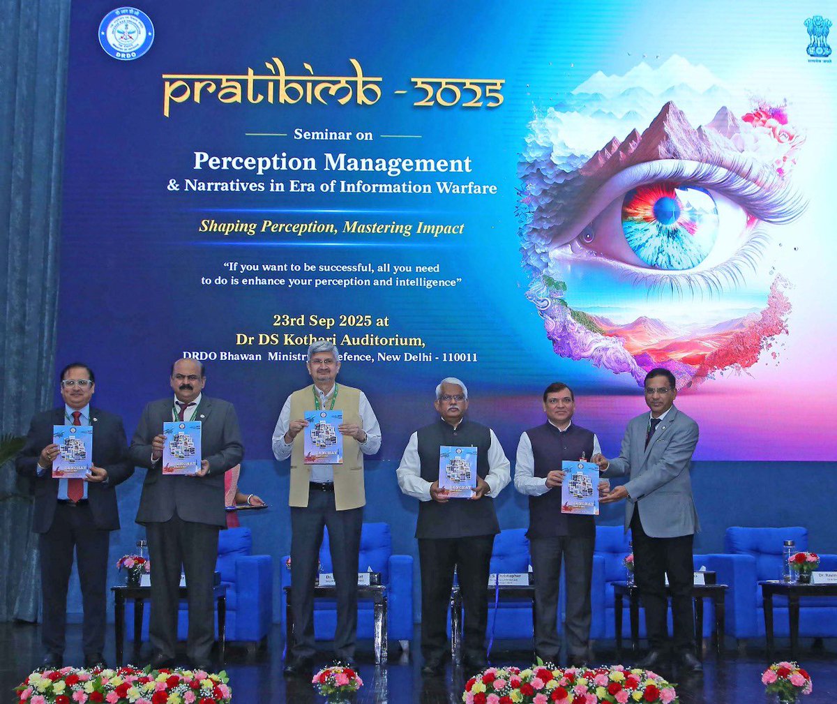 DRDO_India's tweet image. A seminar on #PerceptionManagement &amp;amp; #Narratives in the era of Information Warfare was organised at DRDO bhawan today. The event was inaugurated by Dr Samir V Kamat, Secretary DDR&amp;amp;D and Chairman DRDO in the gracious presence of Chief Guest Dr S Christopher, former DRDO Chief and…