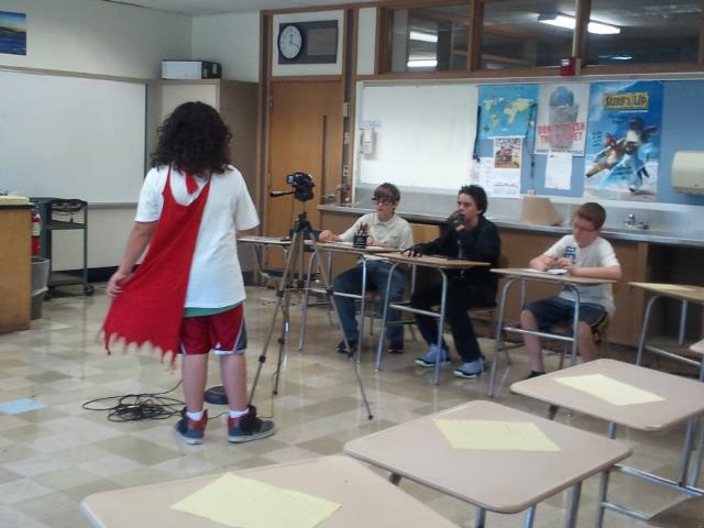 Throwback to when my buddies and I rented out the school and filmed an original short film the summer between 7th &amp; 8th grade. These were the times.