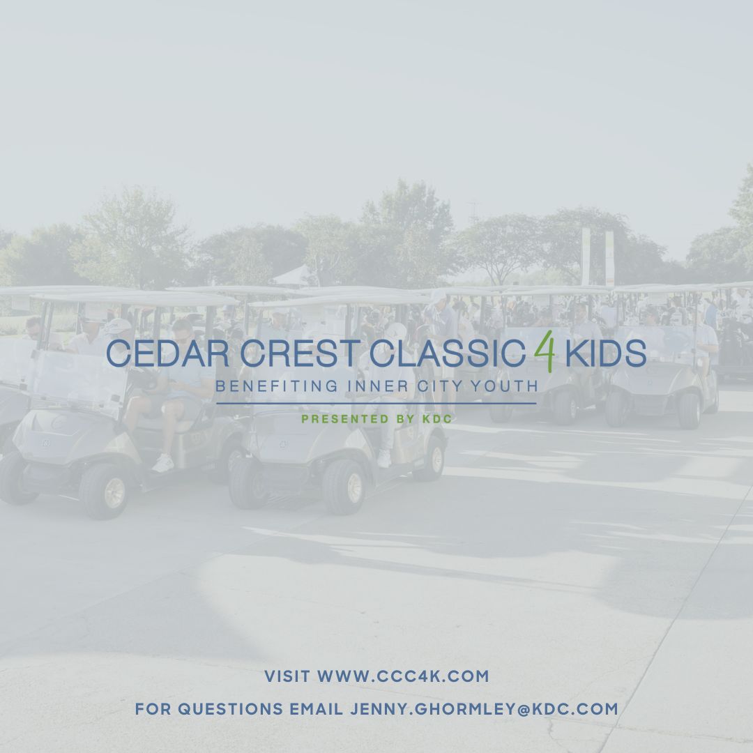 KDC_Development's tweet image. The countdown to CCC4K is on! This is the last chance to secure sponsorships for Closest to the Pin and Hole Sponsors. Be a part of this special day on October 3rd benefiting inner-city youth in Dallas. Learn more at ccc4k.com.
#CCC4K #KDCCares