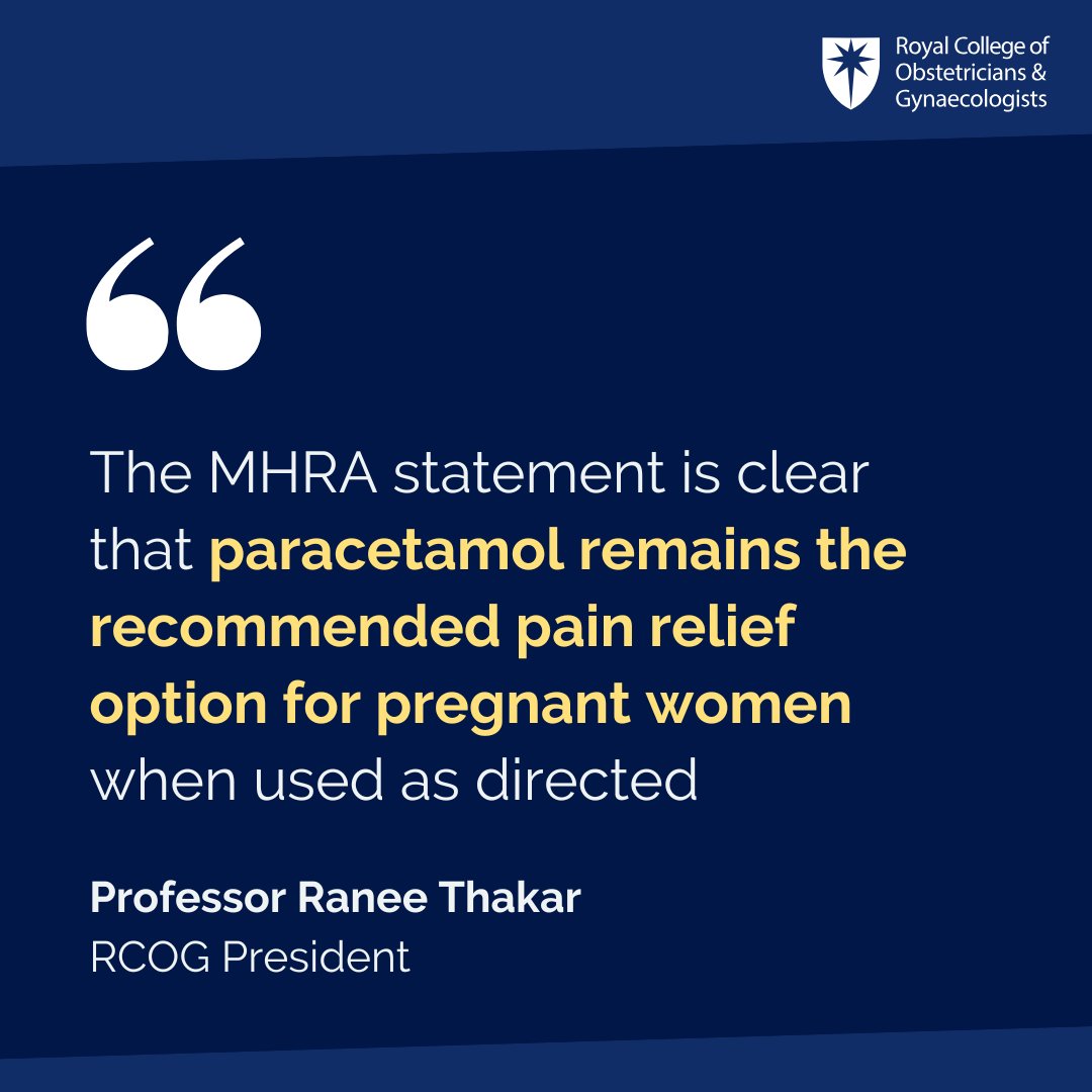 We have issued advice for pregnant people on the use of paracetamol to manage fever and pain: brnw.ch/21wW1xz