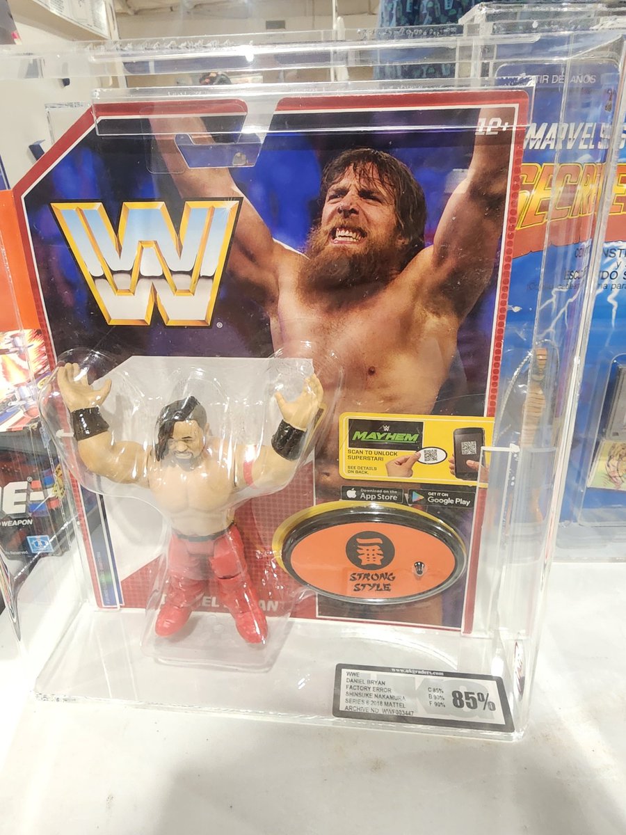 MurchmanMaker's tweet image. Gotta love a factory error! #WrestlingFigures #errortoys #graded #WWE #AEW #newjapan