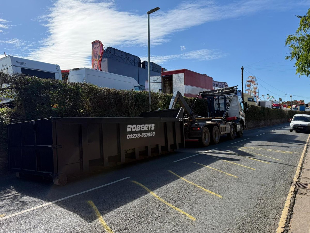 GREAT NEWS! The 2025 Bridgwater Fair starts TOMORROW, Sept 24! We’re assisting once again this year by providing a recycling service for any waste the stallholders and fairground operators may have. Will we see you there? srobertsandson.co.uk #somerset #bridgwaterfair #skips