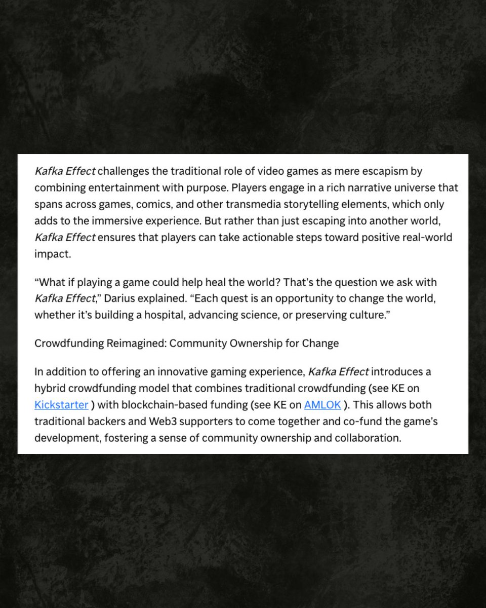 Kafka Effect | The Next Huge MMORPG tweet media