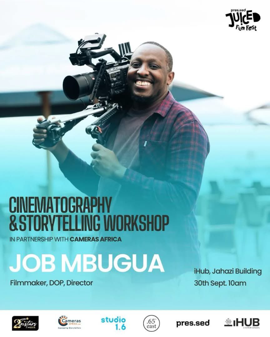 2Sistars's tweet photo. We are proud official creative partners for Juiced Film Festival by pres.sed Media!
Excited to sponsor two workshops:
📽️ Production Design w/ Art Siteiya
🎞️ Cinematography & Storytelling w/ Cameras Africa + DOP Job Mbugua
Hosted by iHUB Nairobi!
#reshapingthenarrative https://t.co/LsN5LHy67q