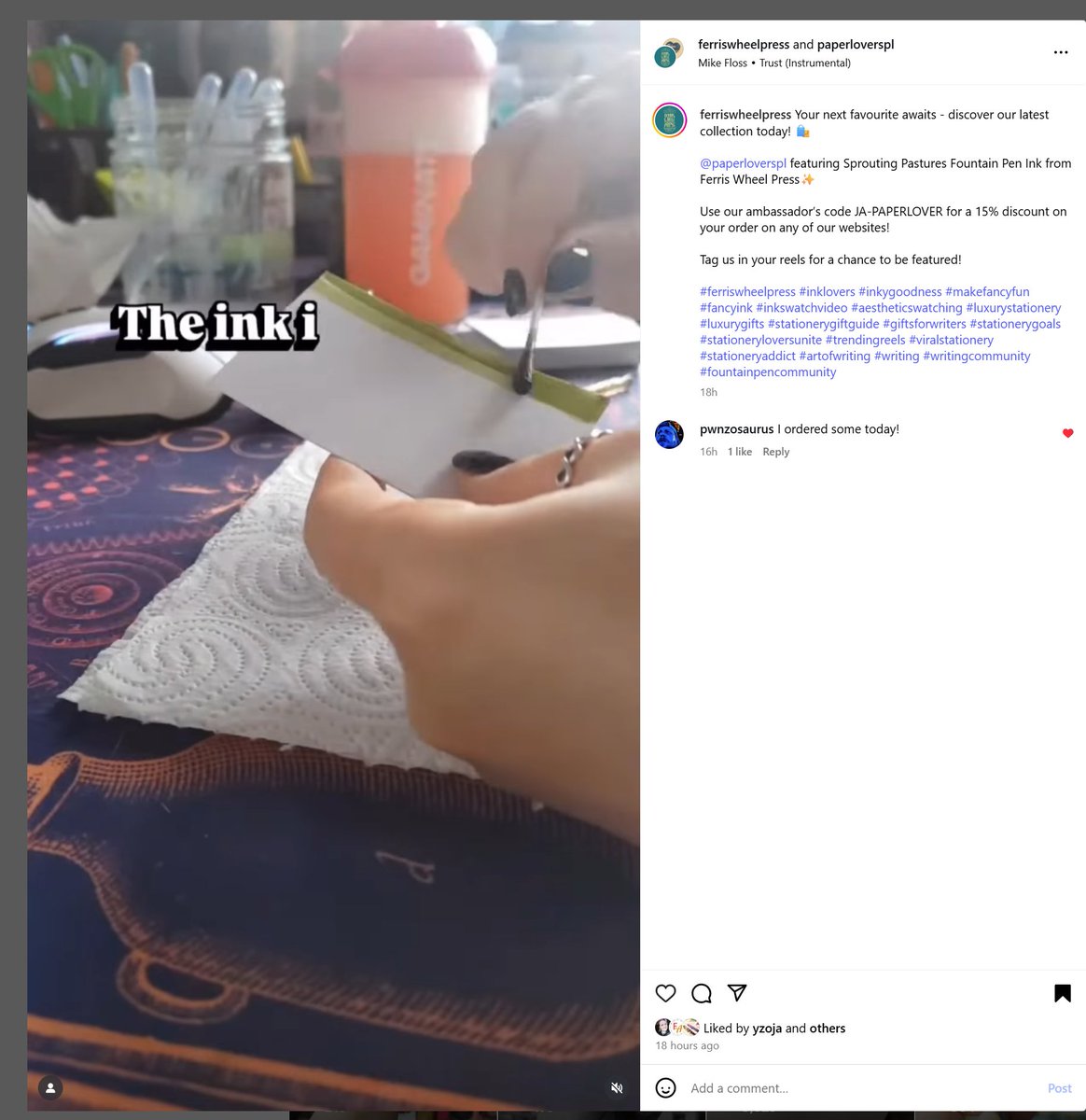 Kocham, że na Instagramie Ferris Wheel Press można teraz oglądać reelsa z shakerem <a href="/GaminatePl/">Gaminate Polska</a> w tle 😎

instagram.com/reel/DO6ykePDr…