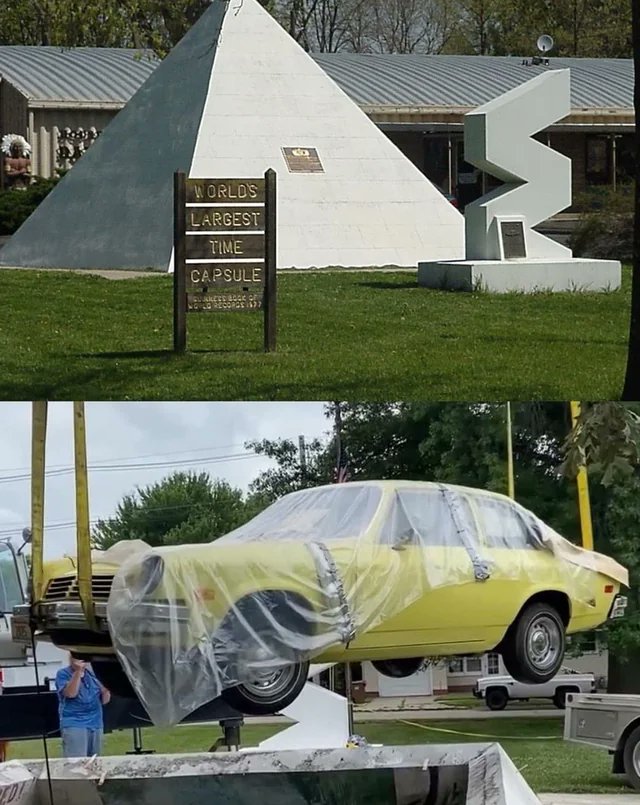 historyinmemes's tweet photo. World’s largest time capsule opened after 50 years https://t.co/szLZzN5FwY