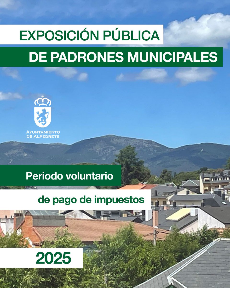 Aún queda tiempo para el periodo voluntario de pago de impuestos

ℹ️La cobranza de los padrones tendrá lugar, en período voluntario, durante dos meses, hasta el día 1 de octubre en Caixabank, Banco de Santander y BBVA. También podrá realizarse el pago de los recibos a través de