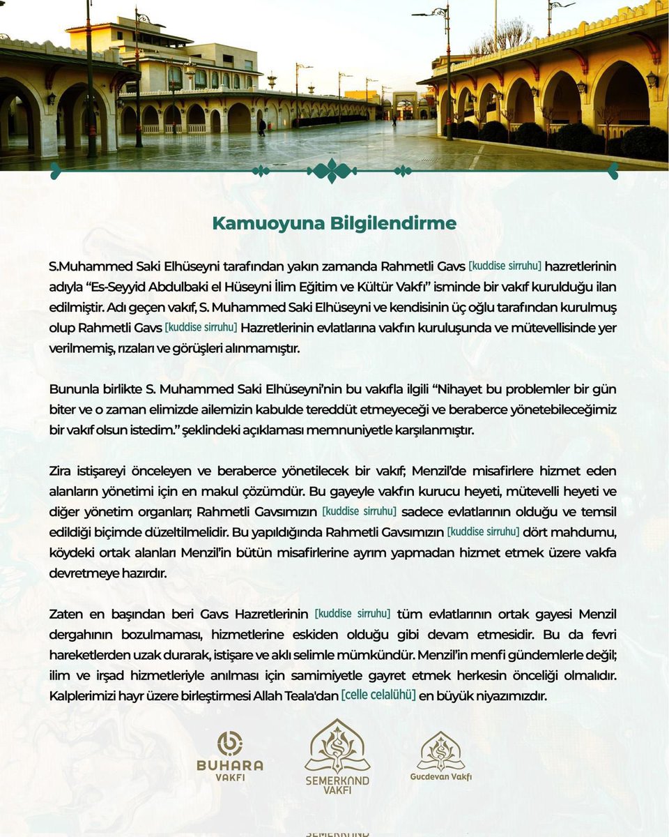 Kamuoyuna Bilgilendirme