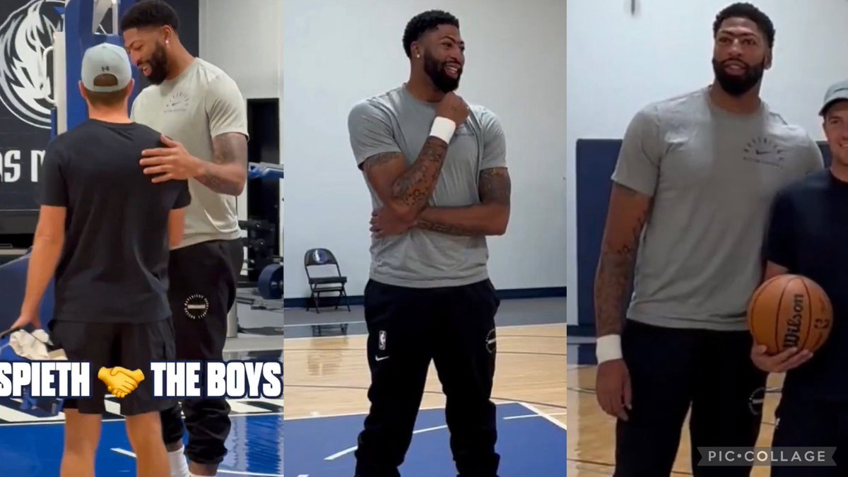 ADHDGoat's tweet photo. Dallas Mavericks Superstar Anthony Davis was seen in the Mavs facility with his new look and apparently a little bit slimmer 👀 👀 https://t.co/IDoSXGInZZ