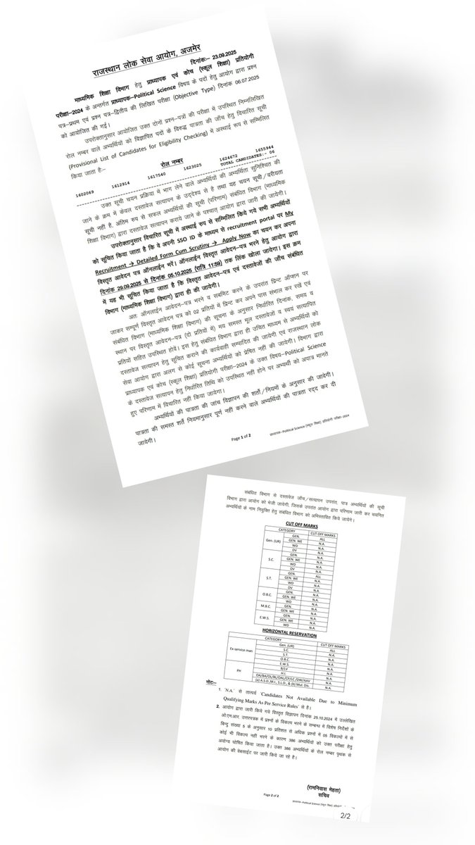 ankudhiman's tweet image. राजस्थान RPSC ने रचा इतिहास! 👏

​राजनीति विज्ञान लेक्चरर भर्ती में पूरे राज्य से केवल 6 &quot;कोहिनूर&quot; मिले। कट-ऑफ &apos;N.A.&apos; है, क्योंकि कोई मिनिमम मार्क्स ही नहीं ला पाया!

​हिमाचल वालों, ये टैलेंट हंट का खेल कुछ जाना-पहचाना लग रहा है ना? 😉
​#RPSC #HPPSC #RecruitmentComedy…