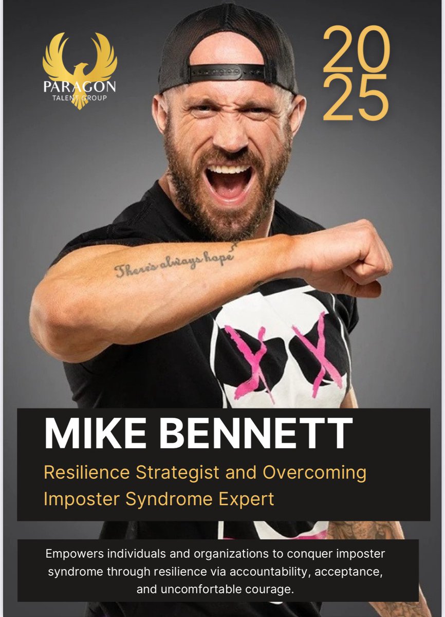 RealMikeBennett's tweet image. One of the things I’ve been working on over the last few years has been motivational speaking. I’ve enjoyed taking my stories and relating to other people’s stories to let them know they are not alone. 
I’d love to come and talk to your school, business, wrestling academy, boys…