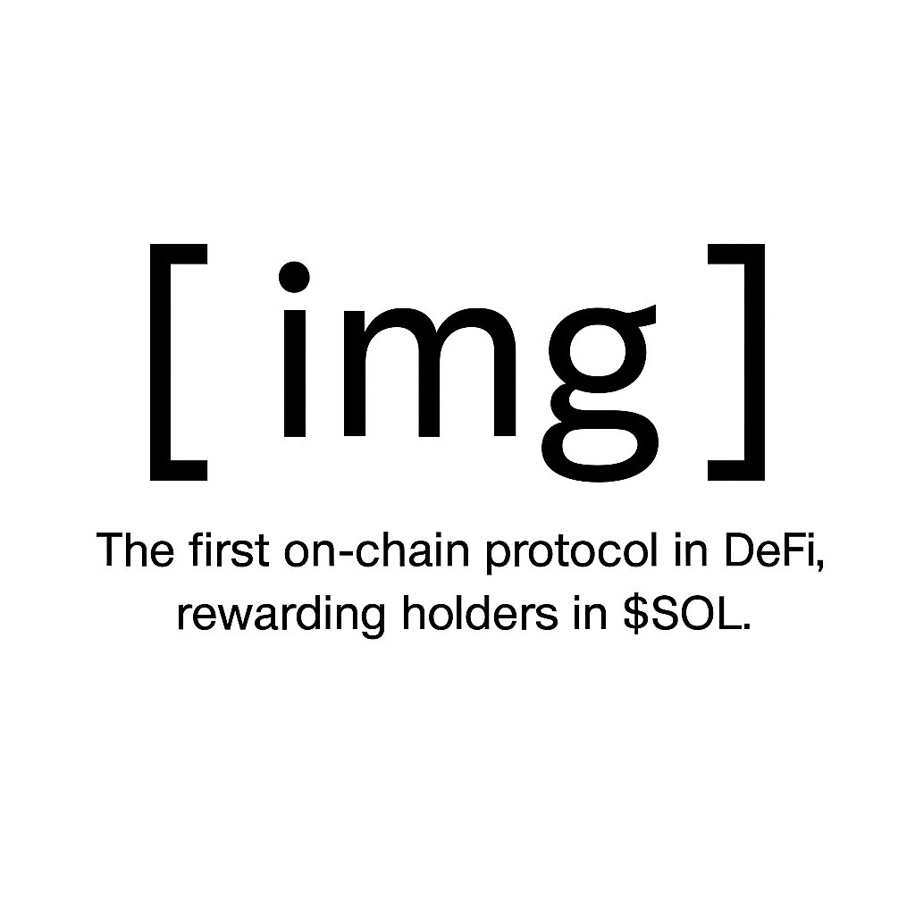 img_protocol's tweet image. We’ll last don’t worry. We know you’re watching us, the Infinite Money Glitch. 🚀 $IMG #IMGprotocol 

Hold $IMG , Earn $SOL 

People buy? You earn. People sell? You earn.