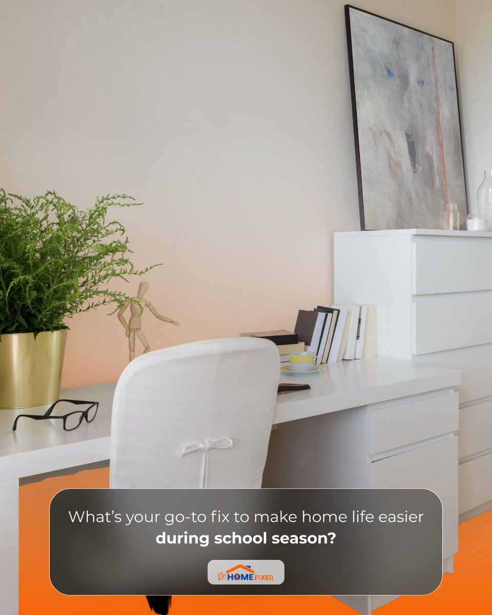 drhomefixer's tweet image. What’s your go-to fix to make home life easier during school season?

🧳 Organizing the entryway
🔌 Fixing noisy fans
💡 Upgrading lighting for homework

Vote below!
#backtoschool2025  #HomeRoutine