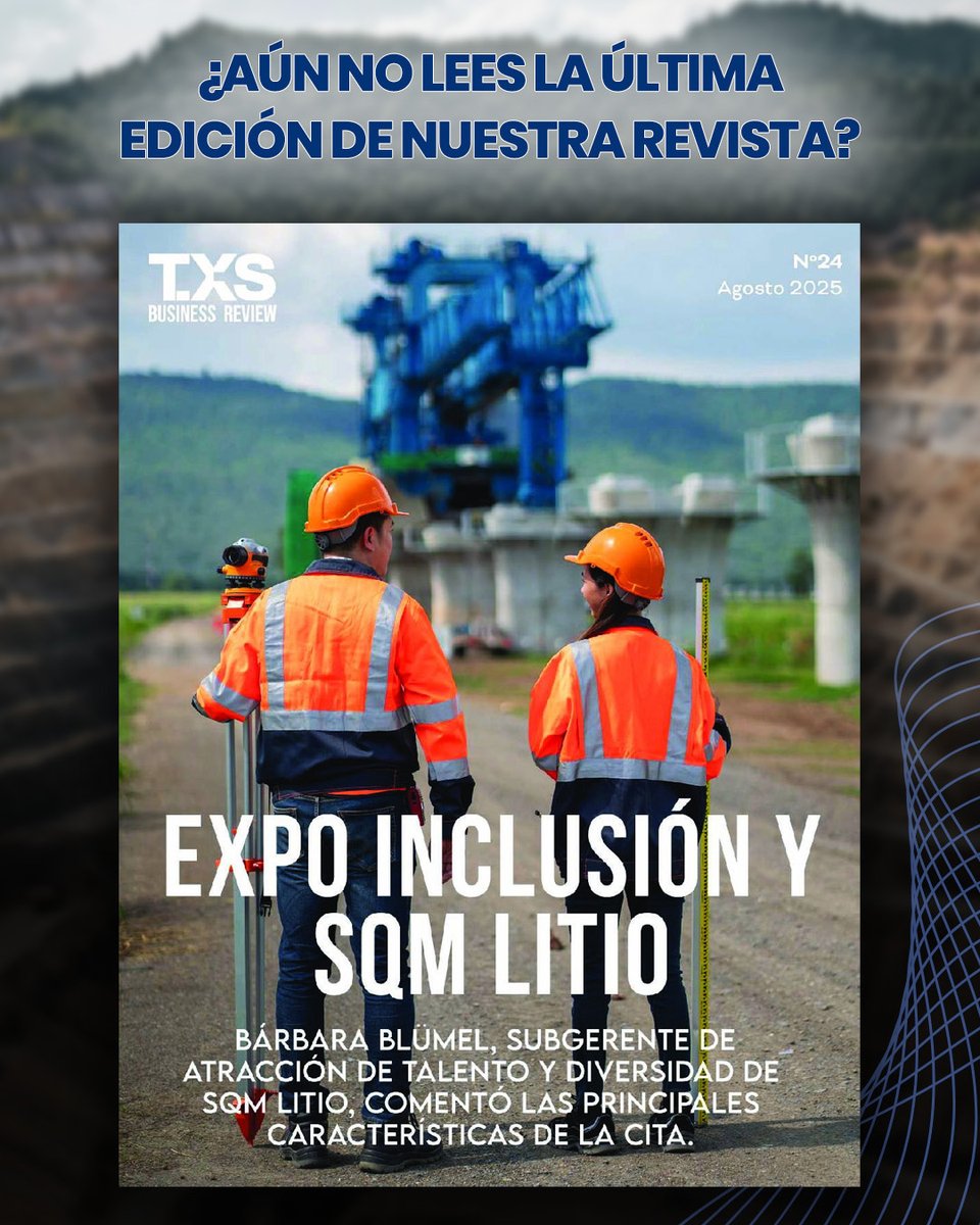 Los beneficios del litio en la salud, la sostenibilidad en la construcción y muchos otros temas, son parte de la más reciente edición de TXS Business Review. 

👉 Siempre la puedes leer en nuestra Web: txsplus.com/revista/