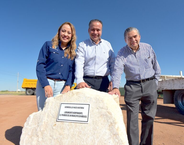 Arranca Toño Astiazarán construcción del Libramiento Norponiente de Hermosillo
Dio inicio a la 1ra etapa del Libramiento Norponiente de Hermosillo, en el que se invertirán mil 182 mdp, y con el que se estima liberar el tránsito de la ciudad de más de un millón de vehículos al año