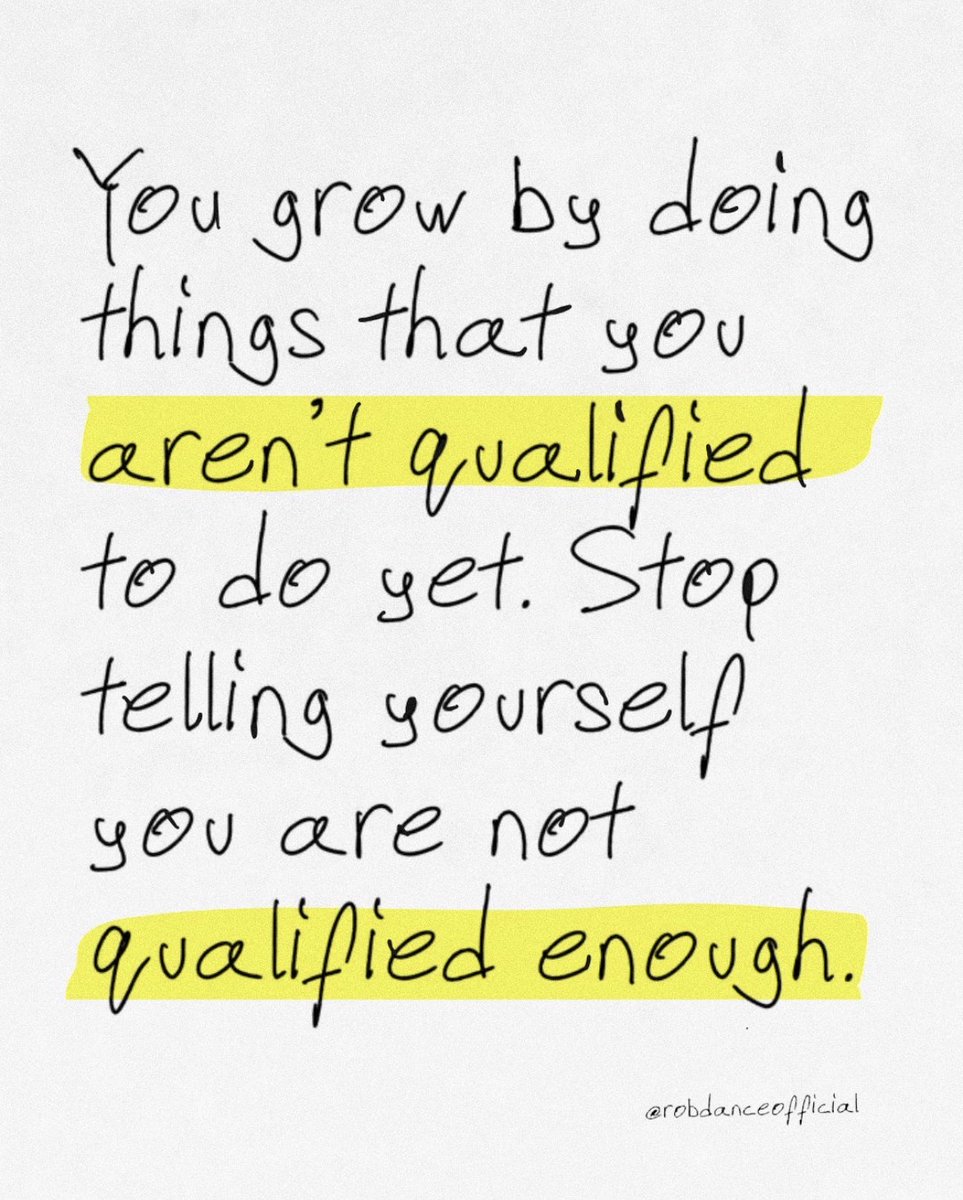 Every promotion, every big responsibility, every leap in your career will come with uncertainty.

If you wait until you’re 100% ready, you’ll never move.

Think about it:

↳ The new manager doesn’t know how to lead until they’re leading.

↳ The Founder doesn’t know how to build