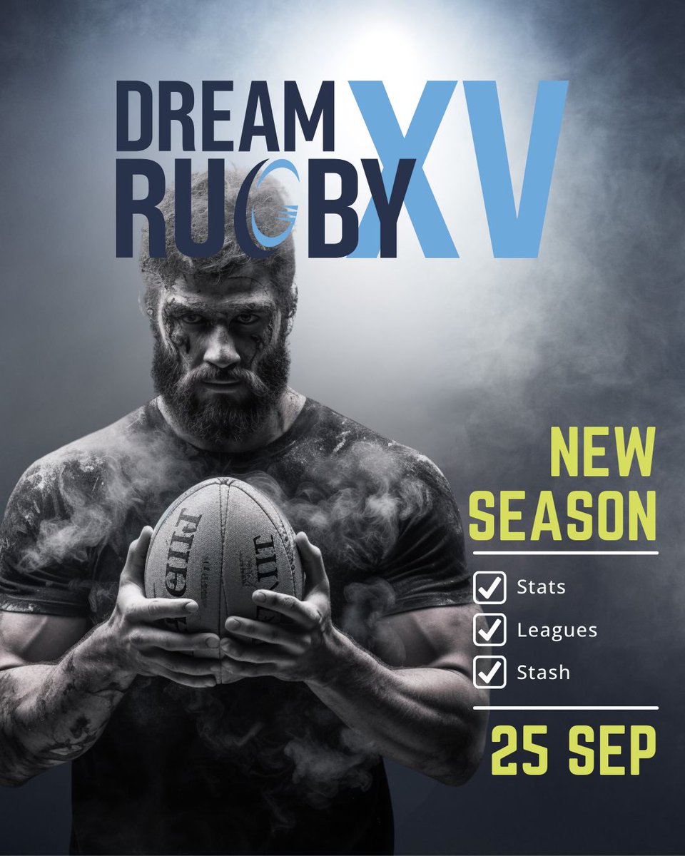 DreamXVRugby's tweet image. Ladies &amp;amp; Gents, we've been busy over the summer break but the Prem is back and with it, DXV Fantasy Rugby! Round 1 kicks off Thursday so get onto dreamxvrugby.com and pick your team, completely FREE! Get your club involved in our club competition to win £2,000 in stash 🏉