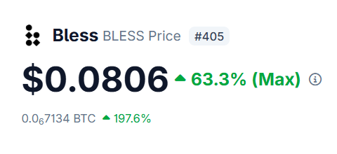 CryptoGurujiOG's tweet photo. $BLESS Listed πΉ
Claim starts on September 24 at 2:30 PM IST
#Bless #BlessNetwork #BlessAirdrop https://t.co/bMxz4LYqvf