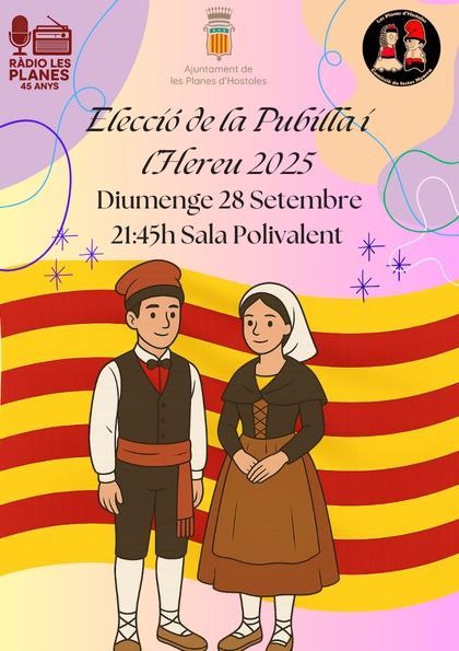buff.ly/b1GVDDX
El diumenge hi haurà l’elecció de La Pubilla i de l’Hereu de Les Planes d’Hostoles, a la Sala Polivalent. Un acte organitzat i en directe per Ràdio Les Planes