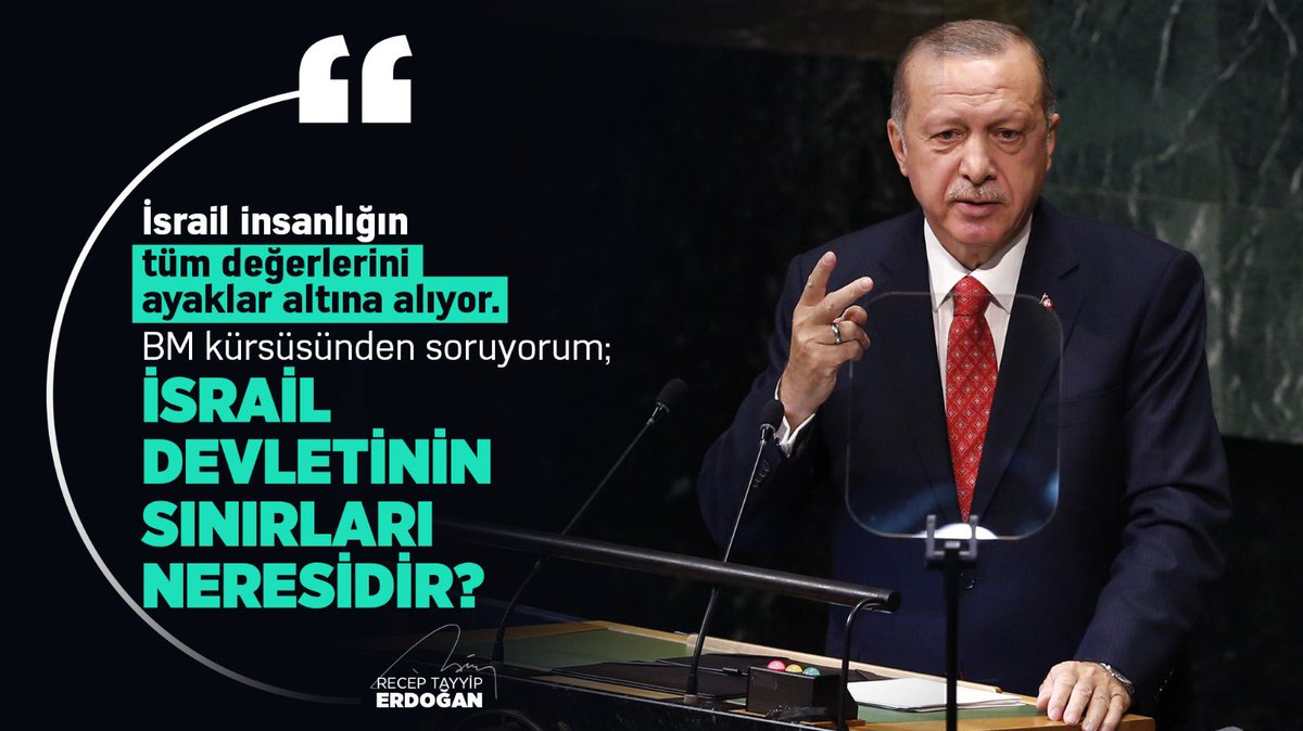 Cumhurbaşkanımız Recep Tayyip Erdoğan:

"İsrail insanlığın tüm değerlerini ayaklar altına alıyor. BM kürsüsünden soruyorum; İsrail devletinin sınırları neresidir?"

#PalestinesVoiceErdogan