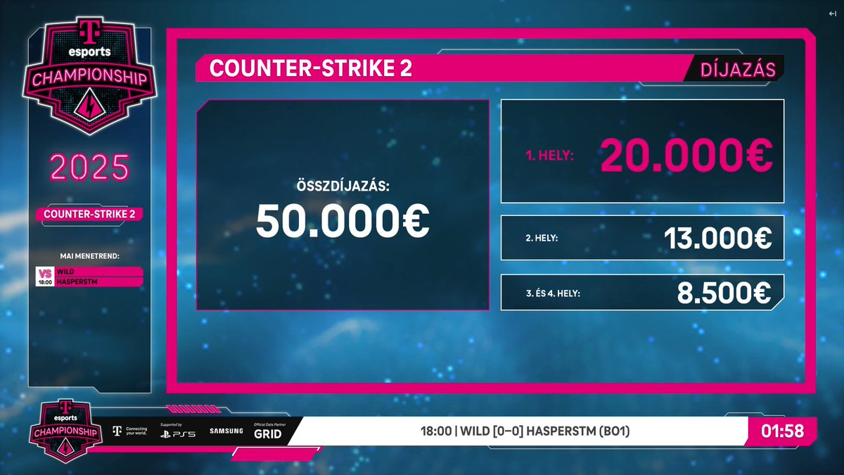 Yesterday we got lucky and ended our first day with 1 loss and 1 default win in <a href="/t_esports_ofcl/">T-esports</a> S4.

In just a few minutes, we will face 🇵🇱 HaspersTM!
📺 twitch.tv/esport1tv

#BeWiLD #HUN🇭🇺 #CS2