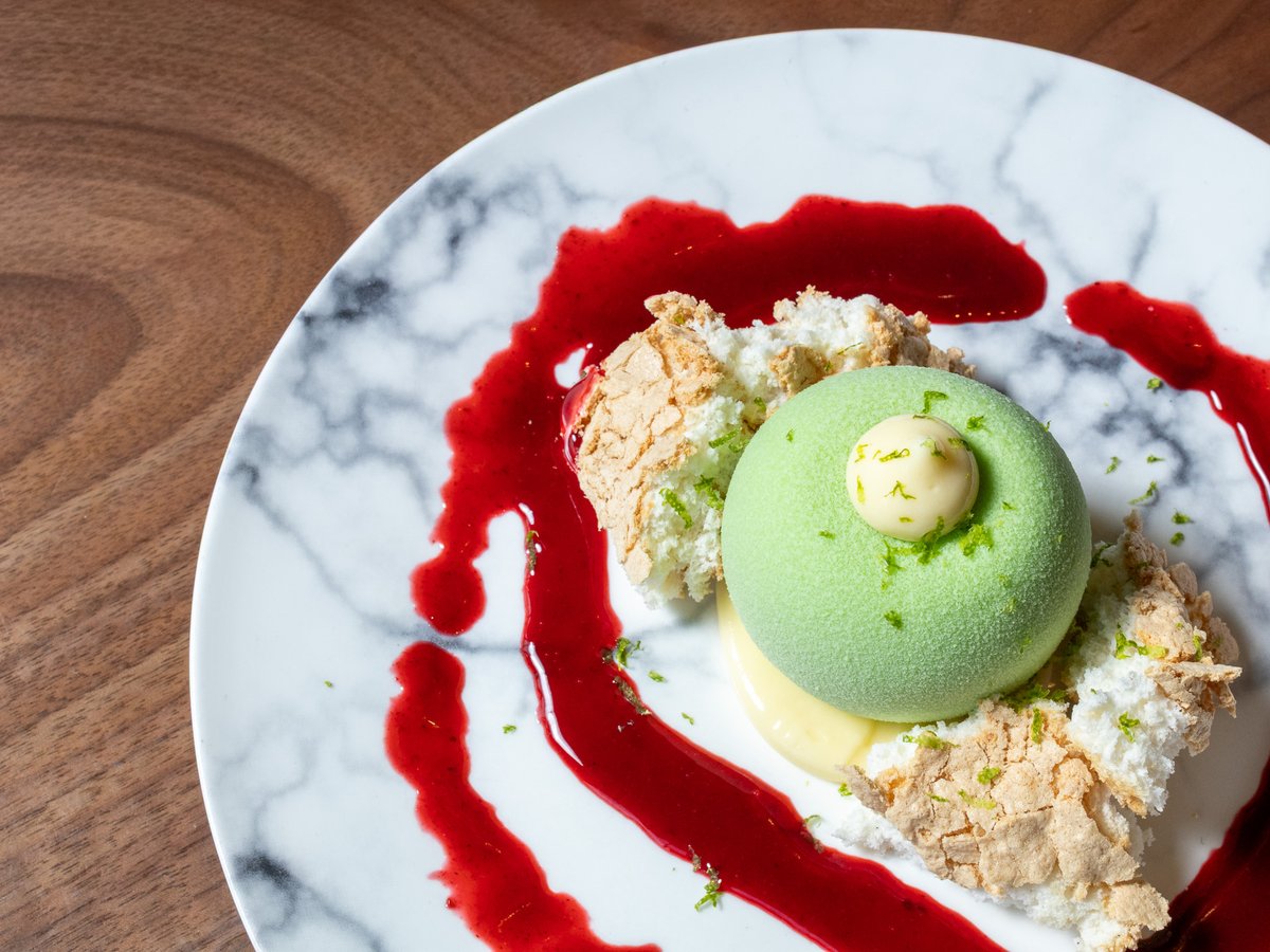 A little luxury, every day. Our Amore Mora layers lime mousse, blackberry compote, lime curd, and angel food cake into a dessert that’s equal parts light and indulgent. ✨Available all week at lunch, dinner, and brunch.