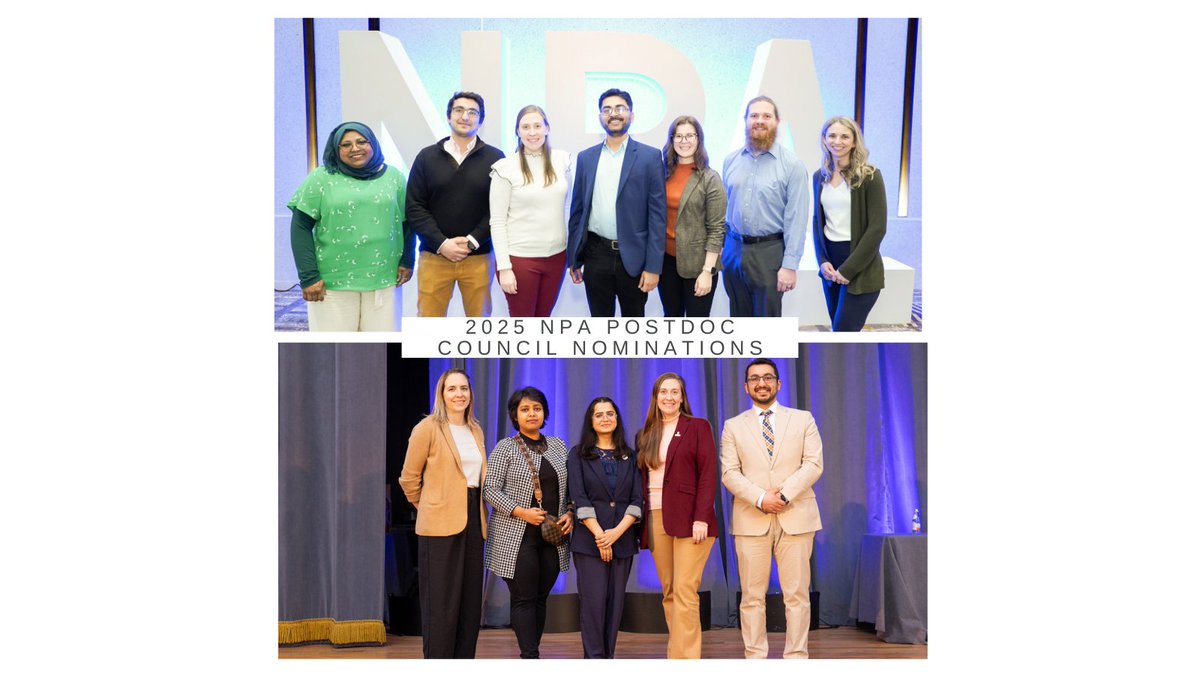 nationalpostdoc's tweet image. The NPA is currently seeking to fill six (6) seats vacated by NPA Postdoc Council (PDC) members who have completed their terms of service.vThe nomination deadline is Friday, October 10, 2025.
🔗 ow.ly/cI4350WU2G1 // #postdocs #postdoctoralscholars #leadership #leaders
