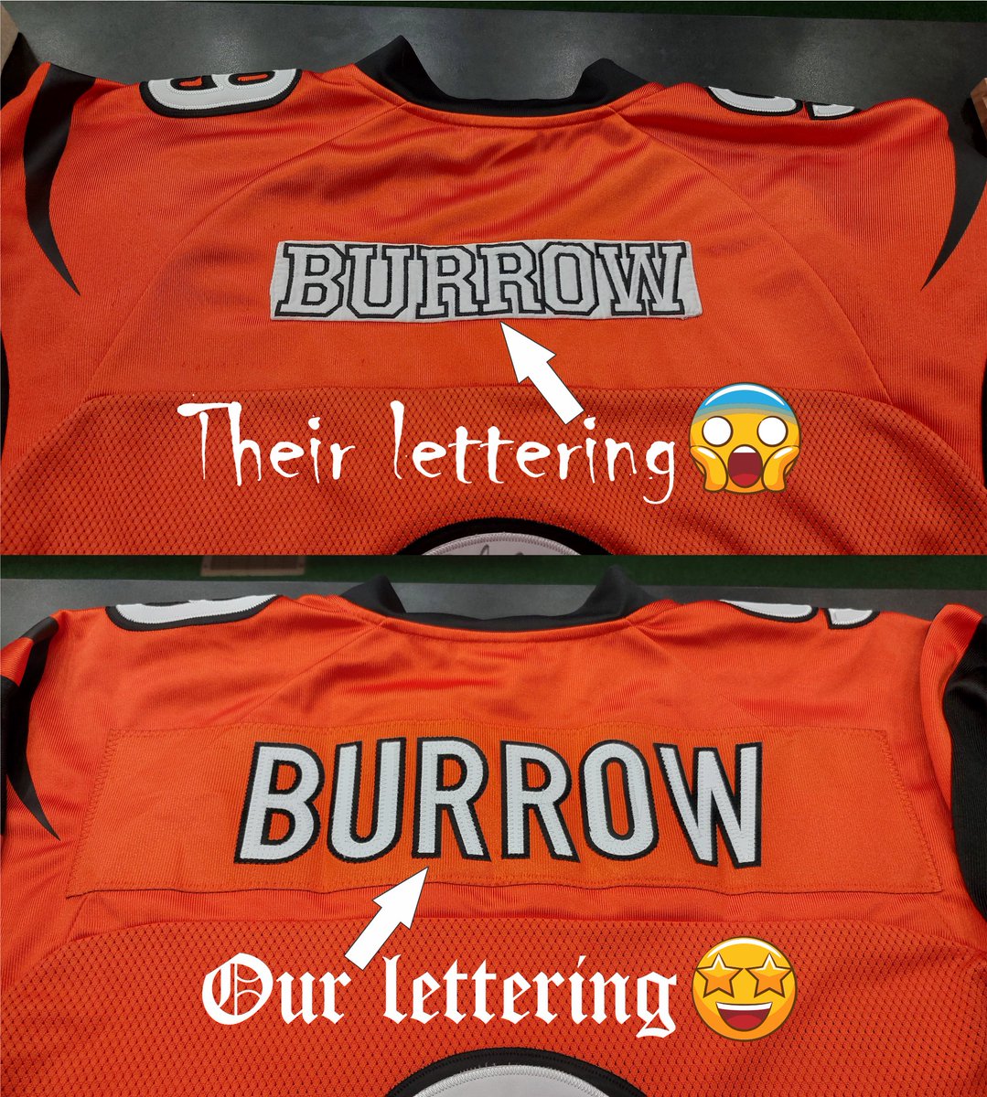 Just a reminder: we are the place for all of your custom lettering and embroidery needs!