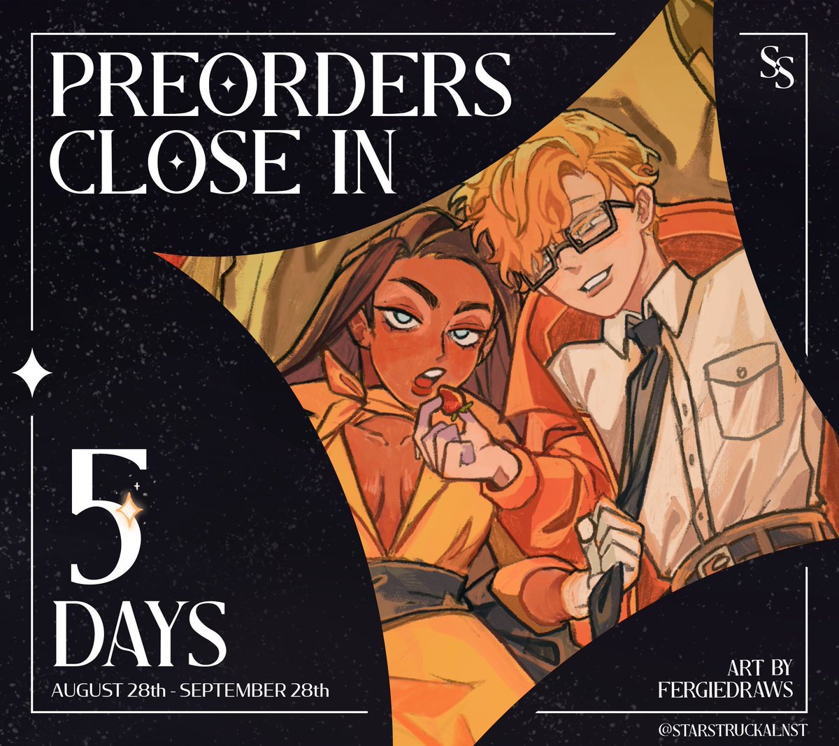 ✨ STARSTRUCK: 5 DAYS LEFT FOR PREORDERS ✨

Golden hour is here, which means it's high time to showcase our radiant couple. #HYUNA and #LUKA know how to leave an impression! 🌻💛 

🌎 For NON-UK/EU BUYERS: starstruckalnstzine.bigcartel.com 
🇬🇧 For UK/EU BUYERS: etsy.com/shop/starstruc…