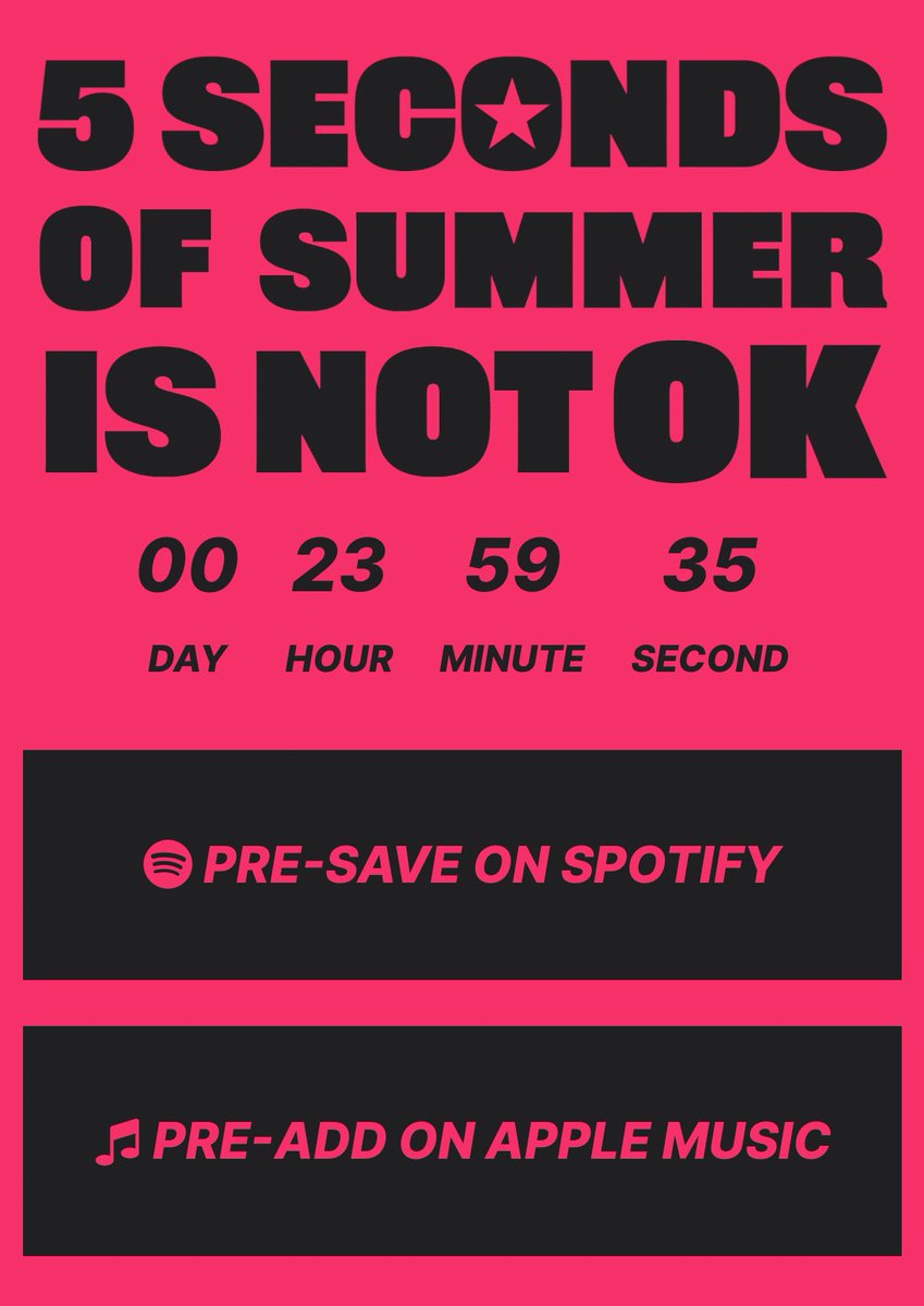 5 SECONDS OF SUMMER IS NOT OK.