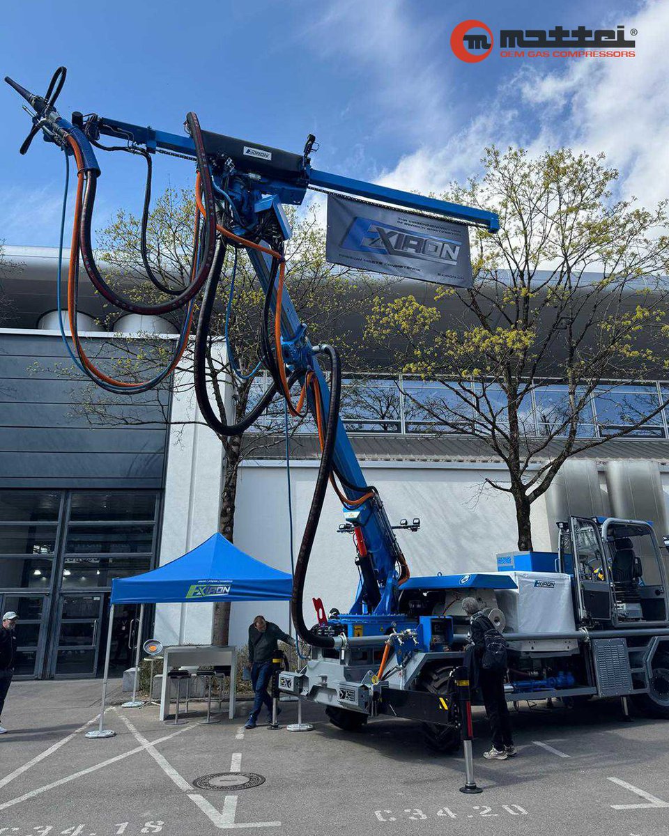 The Mattei AIR C450 compressor is at work on the full-electric EX-eCOP30 by Exiron, thanks to the collaboration with <a href="/Remco/">Remco Bos</a> Drucklufttechnik AG. 💥

🔗 exiron.ch/en/spritzbeton…

#MatteiPower #ConcreteSolutions #EngineeringExcellence