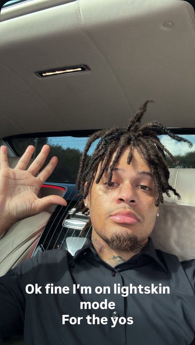 cried2godd's tweet image. Ok fine I’m on lightskin mode
