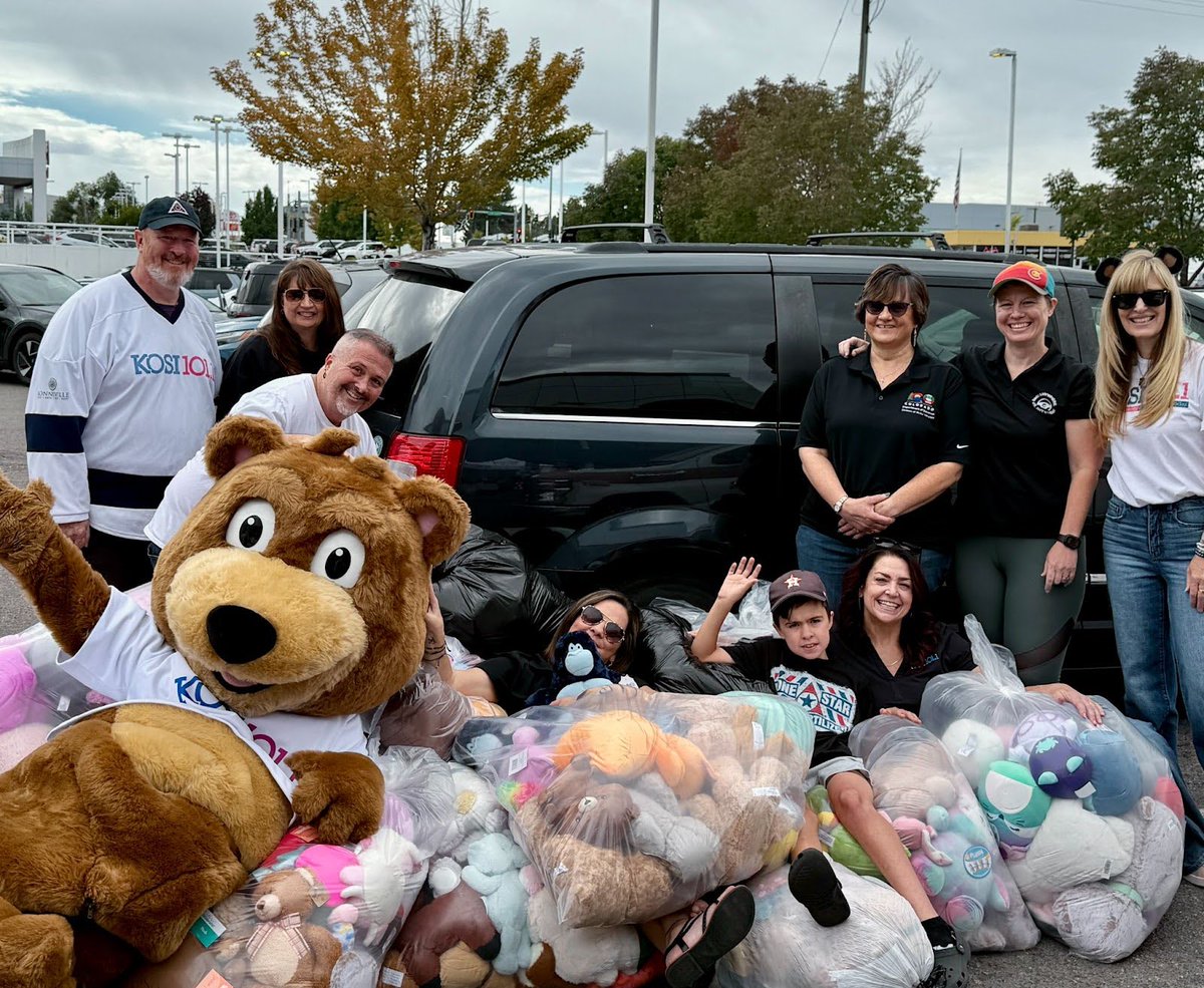 Talk about a paws-itive impact! 🧸 The Colorado DMV, along with teams from <a href="/CO_Revenue/">CO Dept. of Revenue</a> and <a href="/ColoradoDOT/">Colorado Department of Transportation (CDOT)</a>, collected nearly 700 new stuffed animals for the 8th annual <a href="/KOSI1011/">KOSI 101.1</a> Teddy Bear Patrol drive! These teddy bears will be given to first responders to comfort children involved