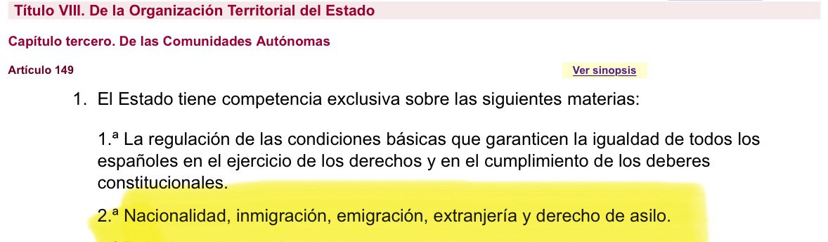 Yo tampoco voté la Constitución pero si mañana hiciéramos una nueva (ojalá federal y republicana) volvería a tener sentido que el Estado se reservarse la competencia exclusiva en materia de inmigración.