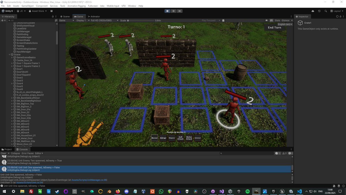 Dragon_Dropper's tweet image. I&apos;m making great progress on building out the grid-based combat mechanics for Necromaster. #gamedev #rpg #turnbasedstrategy